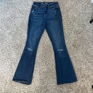a.n.a Dark Blue High Rise Flare Jeans
